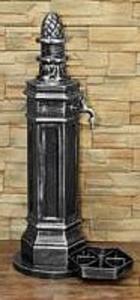 ROMA studňa + kohút 1/2" antické striebro 98 / 32 / 48 cm - Záhradná studňa 409 C LOOP hrdzavo-hnedá | T - TAKÁCS veľkoobchod