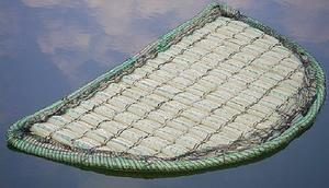 Plávajúci rastlinný ostrov polkruh priemer 121 cm - Oase jutové pestovateľské vrece 100 x 60 cm | T - TAKÁCS veľkoobchod