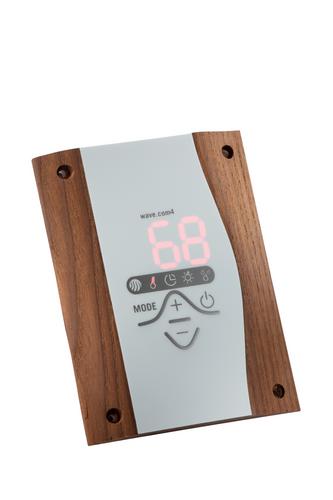 Sentiotec riadenie Wave com4 basic , tmavohnedé - Sentiotec lavicový teplotný senzor F2 , hnedé drevo | T - TAKÁCS veľkoobchod