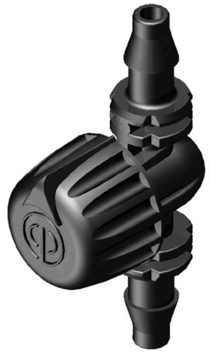 Mikro ventil mini vari-flow 4,5mm, 50ks/bal - Delta Drip Adjustable 0-6 lph Drip Emitter 4,5mm Barb | T - TAKÁCS veľkoobchod