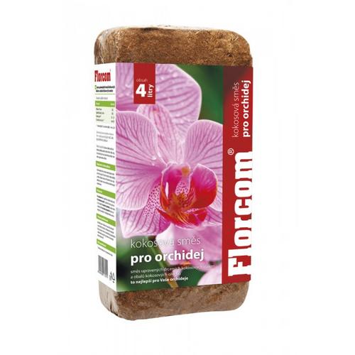Florcom kokosový substrát pre orchideje 350 g - Florcom substrát pre izbové kvety Quality 20 l | T - TAKÁCS veľkoobchod
