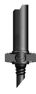 Rigid Riser 300 mm with Winged "Fast" Thread Adaptor - Aquila Jet Sprays 180° Black Cap/Black Base/dostrek1,5m/1bar, 100ks/bal | T - TAKÁCS veľkoobchod
