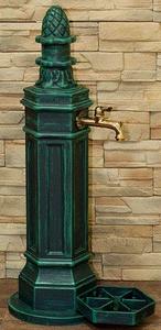ROMA studňa + kohút 1/2" antik zelená 98 / 32 / 48 cm - Držiak - kotvenie pre studne serie 400 - 407 - 409 | T - TAKÁCS veľkoobchod