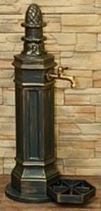 ROMA studňa + kohút 1/2" antické zlato 98 / 32 / 48 cm - Držiak - kotvenie pre studne serie 400 - 407 - 409 | T - TAKÁCS veľkoobchod