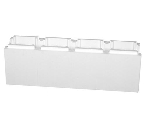 PERAQUA polystyrénová tvárnica priama 1250 x 250 x 300 mm - Spojka lemu rovná 150 mm , biela | T - TAKÁCS veľkoobchod
