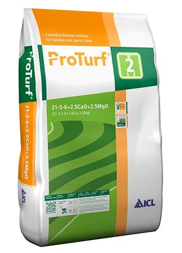 ICL trávnikové hnojivo ProTurf 21-5-6+7CaO+2.5MgO 25 kg