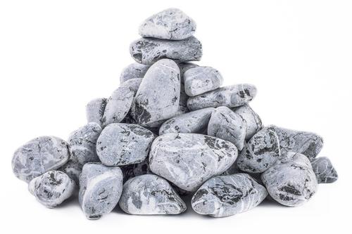 Black Stone okrúhliak 40 - 60 mm, Big-Bag - Silver Flat Pebbles okrúhliak 40 - 60 mm, Big-Bag | T - TAKÁCS veľkoobchod