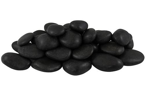 Čierny leštený okruhliak 2 - 3 cm