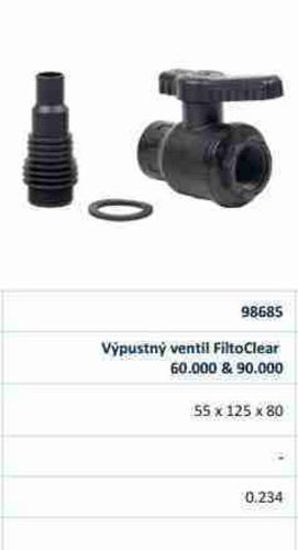 ND Výpustný ventil FiltoClear 60 - 90.000