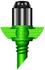 Aquila Jet Sprays 180° Black Cap/Green Base/dostrek2m/1bar
