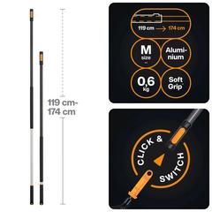 FISKARS násada teleskopická OneClick M