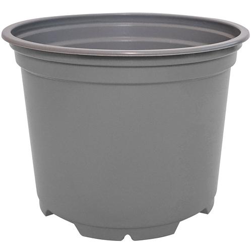 Odľahčený kvetináč sivý, priemer 10,5 cm, výška 7,9 cm