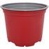 Odľahčený kvetináč RED, priemer 10,5 cm, výška 7,9 cm
