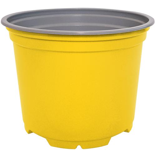 Odľahčený kvetináč YELLOW, priemer 10,5 cm, výška 7,9 cm