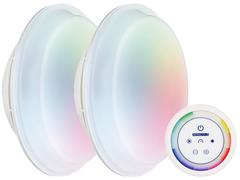 ASTRALPOOL sada 2 ks LED žiaroviek RGB LumiPlus FLEXI PLUG & PLAY + dialkový ovládač